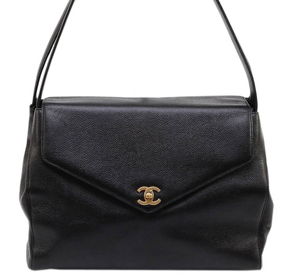 black bag with gold hardware