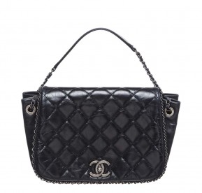 Chanel Navy Blue Accordion Flap Bag