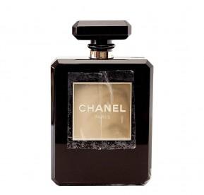 Chanel Black Plexiglass Perfume Bottle Bag