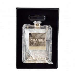 Chanel Clear Plexiglass Perfume Bottle Bag