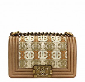 Chanel Runway Limited Edition Bag Gold Metallic