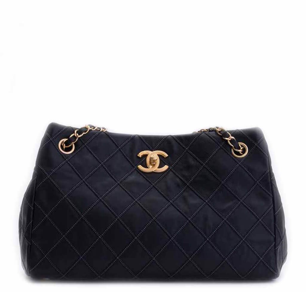 Chanel Sac Accordion Bag Black