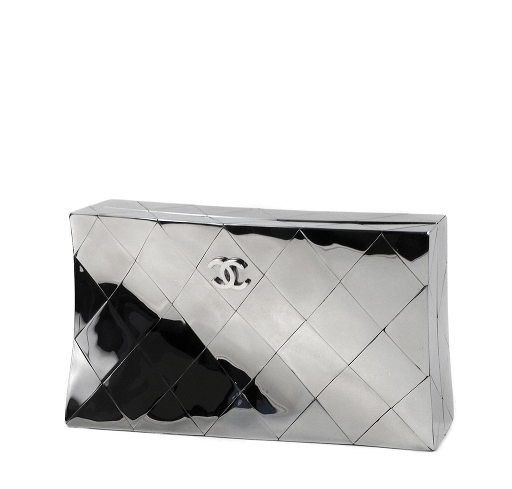 Chanel Twisted Mirror Runway Bag Silver