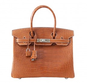 Hermès Birkin 30 Alligator Fauve Barenia Bag