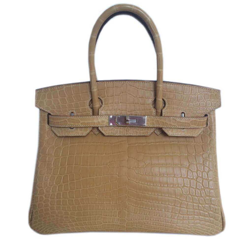 Hermès Birkin 30 Bag Paille Niloticus Crocodile