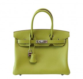 Hermès Birkin 30 Vert Anis Chevre Bag