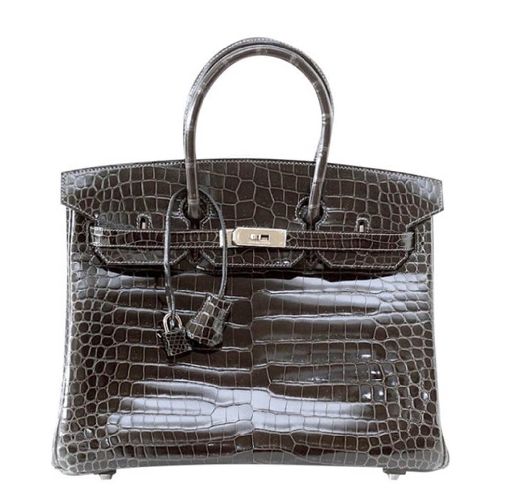 Hermès Birkin 35 Bag Graphite Porosus Crocodile