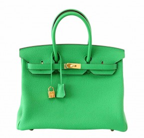 Hermès Birkin 35 Bamboo Bag GHW