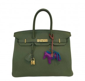 Hermès Birkin 35 Bag Canopee Green