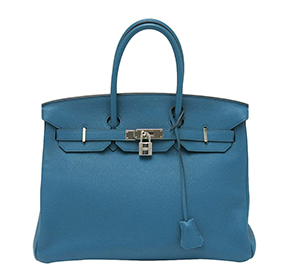 Hermès Birkin 35 Cobalt Togo Bag PHW