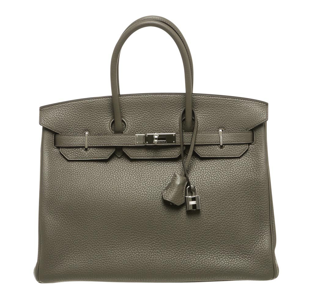 Hermès Birkin 35 Etain Bag PHW