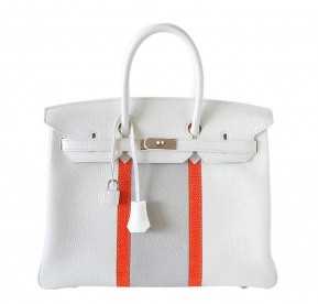 Hermès Birkin 35 White Club Bag PHW