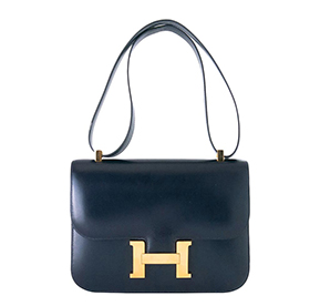 Hermès Constance 23 Navy Bag GHW