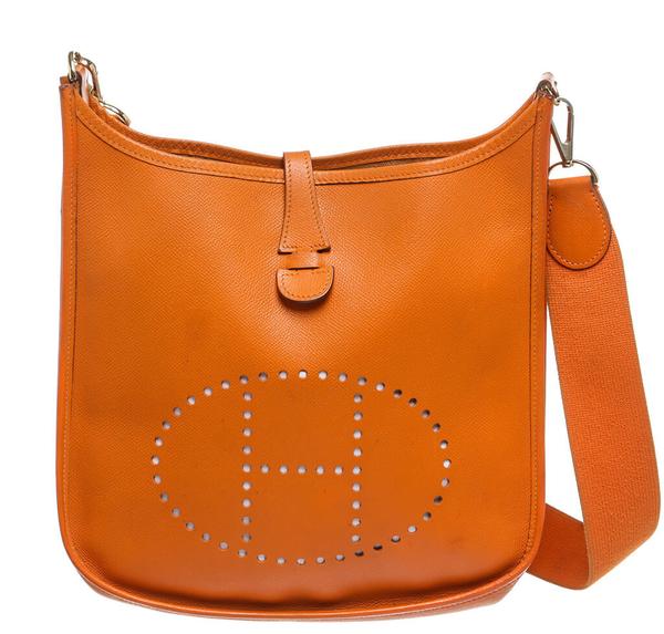 Hermès Evelyne Bag PM Orange Clemence Leather