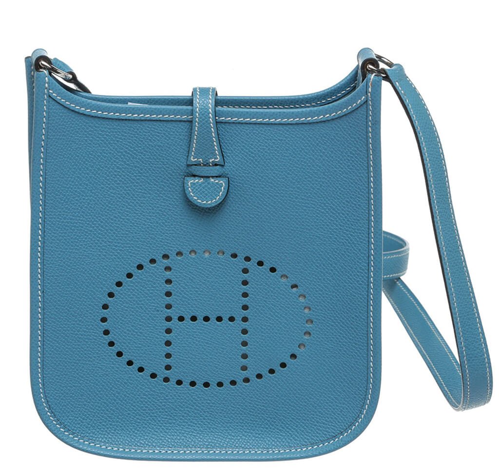 Hermès Evelyne II TPM Bag Blue Jean 