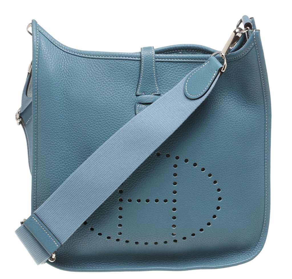 Hermès Evelyne PM Bag Blue Clemence 