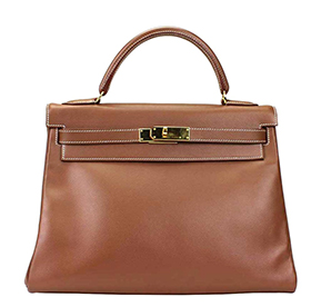 Hermès Kelly 32 Tabac Bag GHW