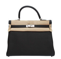 Hermès Retourne Kelly 35 Black Plomb Bag