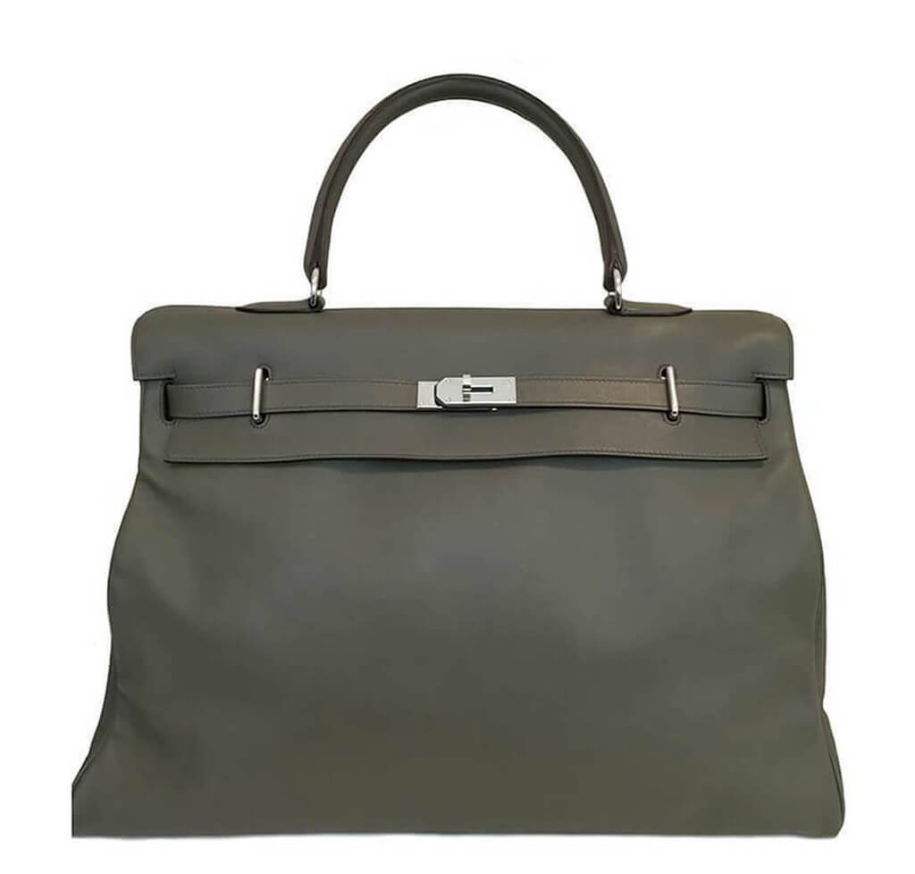 Hermès Travel Bag Kelly 50cm Vert de Gris