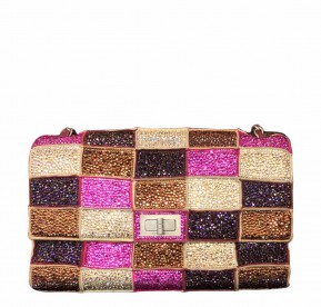 Chanel Multicolor Bespoke Bag Swarovski Crystals