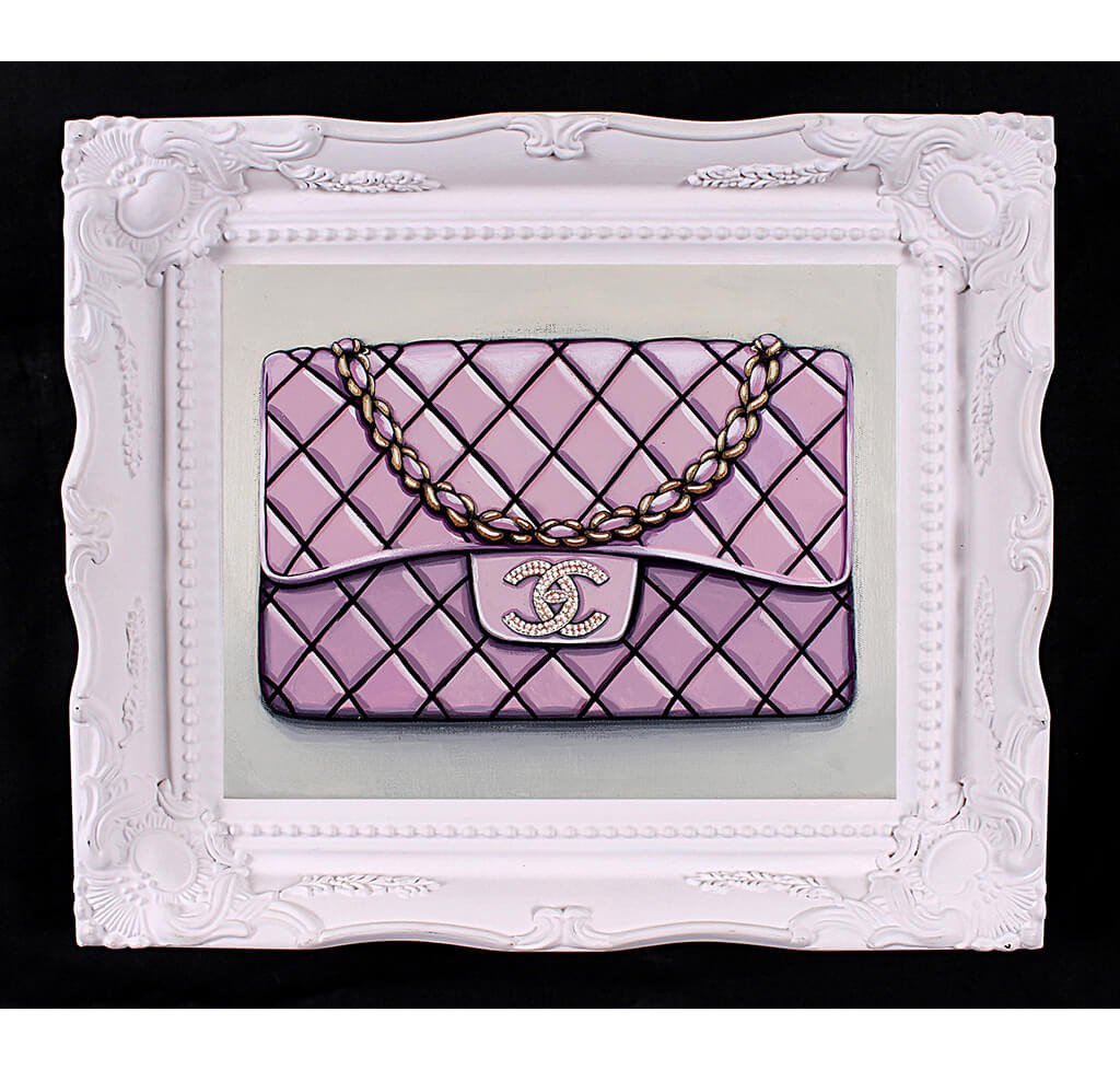 Small Limited Edition Diamond Bebe Rose Chanel Giclée